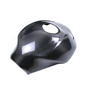 Cubierta de la tapa del tanque de combustible de fibra de carbono seca 3K para Kawasaki Ninja H2 H2R, embellecedor de tanque de motocicleta con acabado brillante o mate, no apto para H2 SX - Product Image 4