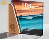 Trophée personnalisé en cristal gravé 2026 – Design créatif, innovation professionnelle, plaque d'entreprise pour récompenses spatiales et domestiques