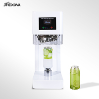 Machine de cachetage de canette de soda de jus non rotative automatique à grande vitesse