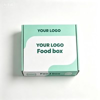 Boîte en carton pour chips en gros avec séparateur, boîte d'emballage pour hamburgers et snacks avec impression de logo, boîte alimentaire pour chocolat