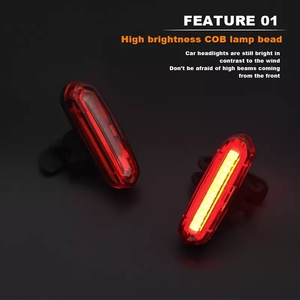 Ensemble de feux avant de vélo RIDERACE, induction intelligente, rechargeable par USB, feu arrière <span class=keywords><strong>LED</strong></span>, lampe torche, <span class=keywords><strong>phare</strong></span> de vélo pour <span class=keywords><strong>VTT</strong></span> - Product Image 5