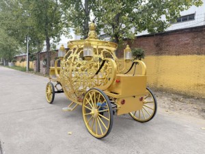 Nouvelle Arrivée Professionnelle : <span class=keywords><strong>Carrosse</strong></span> <span class=keywords><strong>Royal</strong></span> Électrique Rose Princesse <span class=keywords><strong>Cendrillon</strong></span> à Chevaux pour Mariage - Product Image 3