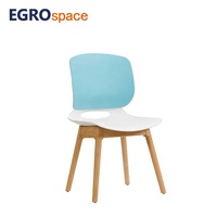 EGROspace Salle de réunion Pliable Conférence Bureau Conseil Visiteur Attente En Ligne Chaise En Plastique