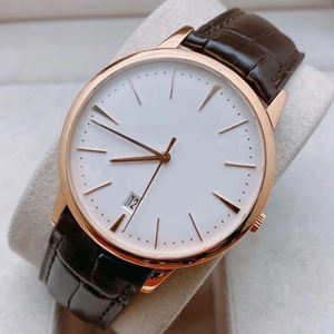 Montre de sport personnalisée de luxe minimaliste de haute qualité avec mouvement Seagull pour hommes, bracelet en cuir, verre saphir, résistance à l'eau 10 ATM - Product Image 3