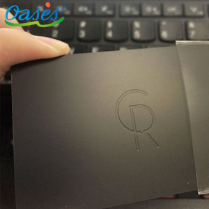 Prix usine personnalise vierge 0.8mm noir Nfc métal carte de visite carte de crédit matériel métal visite carte vierge - Product Image 3