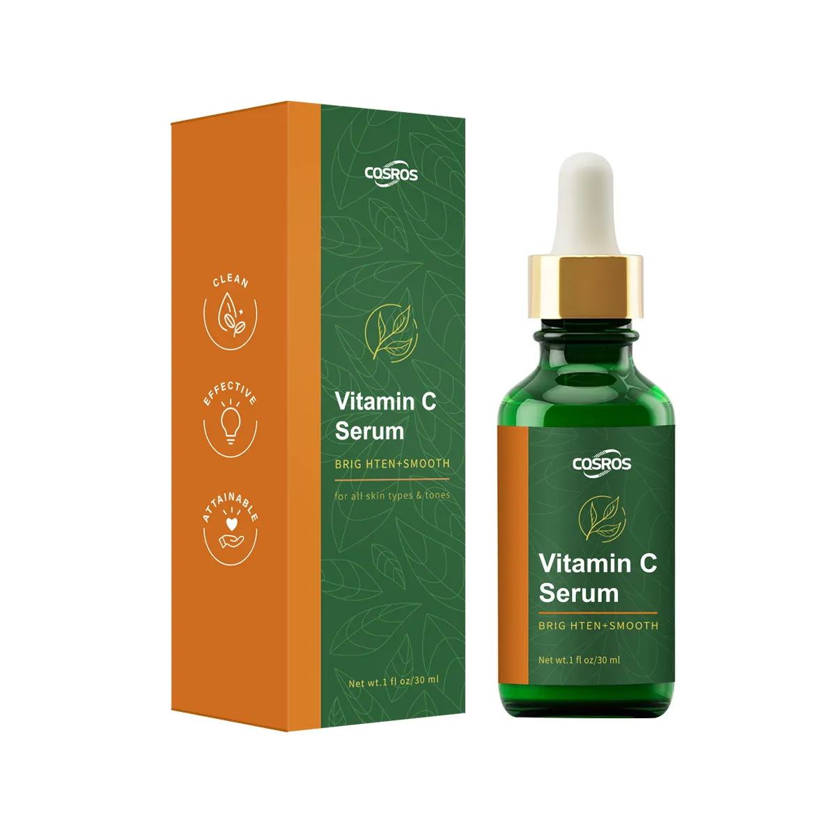 Siero di vitamina C per il viso idratante vitamina E per schiarire levigare la pelle secca sensibile antietà rughe macchie scure