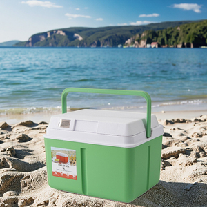 Xách tay 13L cắm trại hộp mát bánh xe cách điện đánh cá ngoài trời Xe đẩy cho dã ngoại bãi biển du lịch đóng băng lạnh lưu trữ cho bãi biển - Product Image 5