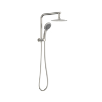 WELS-ensemble de robinets de douche de salle de bains, kit complet de douche de pluie rond chromé