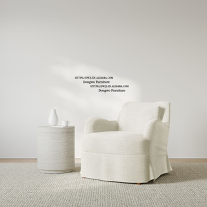 आधुनिक 3-प्लश कुशन गुलदार कपड़ा परिपत्र डाइनिंग चेयर घर या होटल के उपयोग के लिए नरम मोटी पंजा कुर्सी - Product Image 3