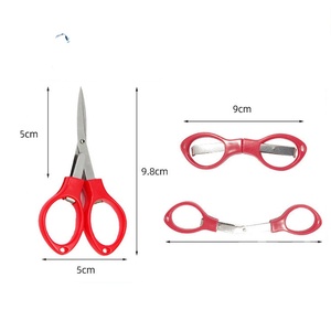 Tuyệt Vời 2025 Giáng Sinh Nhà Máy Outlet Pocket Câu Cá Bện Kéo Gấp Kính Hình Kéo Công Cụ Câu Cá - Product Image 2