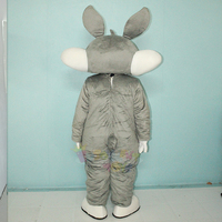 Costume de mascotte de lapin en peluche pour adulte, costume de lapin de dessin animé pour fête, Pâques et promotion