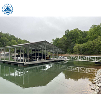 Pontons de bateau en aluminium à prix compétitif, pont flottant personnalisé en aluminium, quai flottant en WPC, acier galvanisé