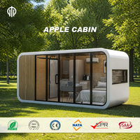 Maison préfabriquée de luxe moderne Apple Cabin, maison modulaire en acier, maison extérieure, villa, hôtel, conception personnalisée, fournisseur d'usine