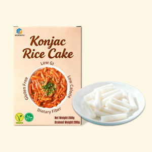 Precio de fábrica Paquete personalizado Pastel de arroz coreano Bajo en calorías Sin grasa Bueno <span class=keywords><strong>para</strong></span> la diabetes Pastel de arroz Konjac instantáneo - Product Image 1