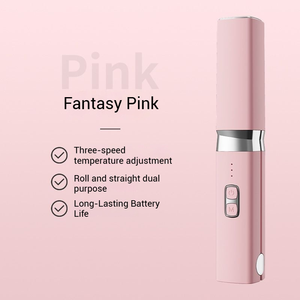 Plancha de Pelo de Cerámica Recargable Personalizable con Temperatura Ajustable para Uso en Interiores y Exteriores, Calentamiento Rápido Eléctrico - Product Image 5