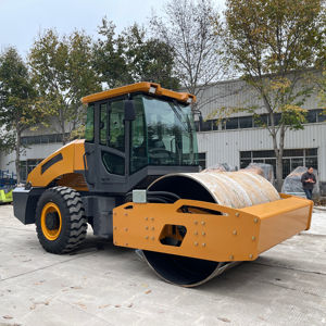 เครื่องสั่นถนนยางมะตอย6Ton 8Ton เดี่ยวขนาด12ตัน10ตันรถบดถนนขนาดใหญ่สำหรับงานหนัก - Product Image 1