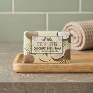 Savon artisanal au lait de coco, nettoyant pour le corps, savon pour les mains, huile essentielle, produit hydratant, soin du corps, prévention de la peau sèche - Product Image 1