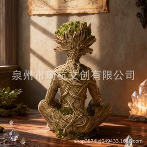 รูปปั้นตกแต่งสวนรูปป่าธรรมชาติ ทำจากเรซิ่น รูปทรงไม่สม่ำเสมอ ของตกแต่งบนโต๊ะ ของตกแต่งสวนส่วนตัว - Product Image 4