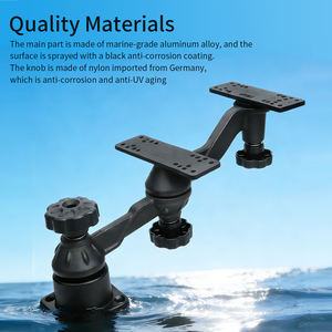 Soporte Horizontal para Dos Pantallas de 12 Pulgadas para Buscador de Peces con Soporte Doble de Aluminio Resistente VIN-TYQ-HB-05L-02 - Product Image 6