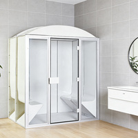 Salle de bain à vapeur humide moderne en acrylique avec panneau de commande informatique pour utilisation en salle de bain