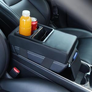 Funda de Cuero MESOROCK para Reposabrazos de Coche, Soporte Universal para Teléfono Móvil para Portavasos, Accesorios Interiores para Coche - Product Image 6