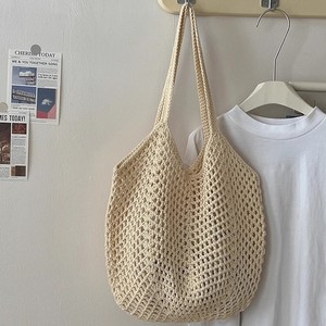 Borsa da donna di grande capacità per il tempo libero nuova borsa a tracolla in paglia cava vento pigro per le vacanze <span class=keywords><strong>e</strong></span> le spiagge - Product Image 2