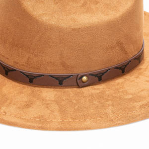 Chapeau en feutre à bord plat style rétro simple pour homme, idéal pour l'automne et l'hiver, en daim, à visière courte, polyvalent pour les sorties - Product Image 5