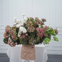 Flores Artificiales DKB al por Mayor, Decoración de Flores Artificiales, Camino de Flores para el Pasillo de Boda, Decoración para el Suelo de la Boda