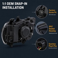 SYNTHAREX Nouveaux phares 12V améliorés pour Audi A6 C7 12-15, style RS6, avec LED DRL, lentille de projecteur et clignotants séquentiels dynamiques 10000