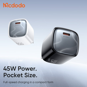 Cargador de Pared USB-C GaN Mcdodo 443/444/435 de 45W, Ultra <span class=keywords><strong>Mini</strong></span>, para Viajes, Carga Rápida PD para <span class=keywords><strong>iPhone</strong></span>, MacBook Air, SFC/AVS GaN, Enchufes UK, EU, US - Product Image 2
