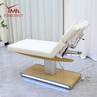 Mobilier de salon de beauté, clinique, spa, luxe, 3 moteurs électriques, lit de massage réglable pour esthéticienne