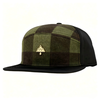 Casquette de baseball en laine à carreaux écossais avec logo personnalisé, visière plate, 6 panneaux, pour homme, style streetwear automne, hip-hop, mode urbaine, hiver, old school