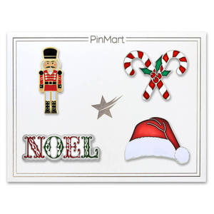 Santa Claus Flash Diamond Brosche Glocke Weihnachts baum Abzeichen Weihnachts nadel Vintage Sweater Coat Weihnachts zubehör - Product Image 1