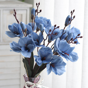 Fleurs artificielles Timo Magnolia, 20 têtes, fleurs en soie, décorations pour mariage et maison - Product Image 2