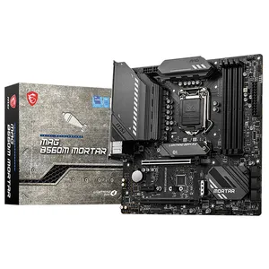 MSI MAG B560M MORTAR DDR4 메모리 소켓 지원 10 세대/11 세대 인텔 코어/펜티엄 골드/셀러론 CPU가 장착 된 게임용 마더 보드 사용