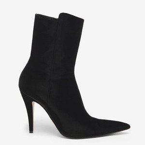 Big Size 45 Solid Sexy Side Zipper Slim Heels Women Pointy Toe Ankle <b>Boots</b> High-Heeled Stiletto Shoes Wide Fit Short - Product Image 6