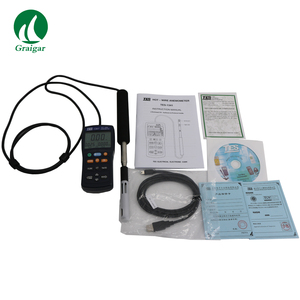 TES-1341 風速計 ホットワイヤ風速計 USB ソフトウェア付き 流量テスター 0.1 ～ 30.0 m/s - Product Image 5
