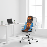 Coussin de massage YIJIAN à compression d'air puissant pour le cou, les épaules et le dos, avec fonctionnement à un bouton, 3 modes de thérapie thermique pour un usage quotidien