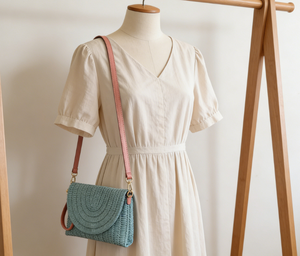 Bolso de playa pequeño <span class=keywords><strong>Bali</strong></span> en stock para mujer, bandolera tipo sobre con dos asas, duradero, ligero y geométrico - Product Image 6