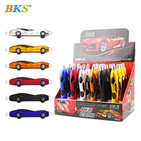 Vente directe usine – Stylo bille créatif en plastique de 1,0 mm en forme de voiture de course avec logo personnalisé, encre noire, cadeau scolaire pour enfants, UV