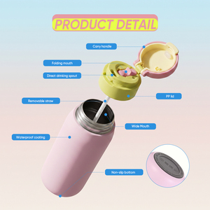 Botella de Agua Aislada al Vacío de Acero Inoxidable, Ecológica y Portátil, Mantiene las Bebidas Frías o Calientes de 6 a 12 Horas - Product Image 5