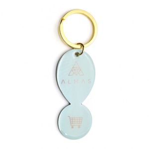 Porte-clés Salon de Beauté Ongles, Cadeau pour Client France, Porte-clés Carte de Visite 1 Euro - Product Image 2