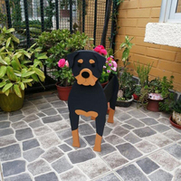 Pot de fleurs pour chien mignon, décoration de jardin, Cactus Succulent, jardinière détachable en PVC pour chien
