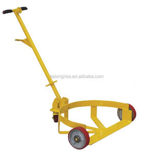 Chariot à tambour de 55 gallons personnalisable à usage intensif OEM Chariot à main à plate-forme en acier à trois roues à profil bas avec outil facilement transporable - Product Image 1