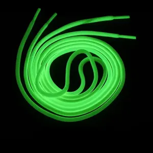 Luminous round Glow in the Dark Shoelaces Fluorescent and Reflective Sports Canvas Shoelaces for Sneakers