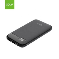 Mini station d'alimentation portable avec écran LCD, chargeur de batterie externe, double USB, batterie externe portable 10000mAh pour téléphone portable