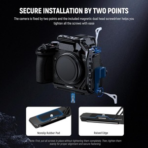 Cage stabilisatrice pour caméra vidéo Neewer à prix abordable, rig vidéo métallique demi-cage pour <span class=keywords><strong>S5</strong></span> <span class=keywords><strong>II</strong></span>/<span class=keywords><strong>S5</strong></span> <span class=keywords><strong>II</strong></span> <span class=keywords><strong>X</strong></span> G9 <span class=keywords><strong>II</strong></span> - Product Image 3