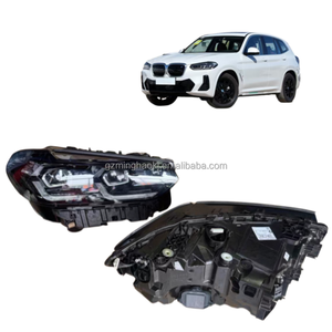 Serie de faros delanteros más vendida 2022-2024 - aplicable para <span class=keywords><strong>BMW</strong></span> <span class=keywords><strong>X3</strong></span> G01. Faros LED negros y luces de freno izquierda/derecha. - Product Image 1