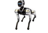 Chien robot intelligent télécommandé par application, AI, quatre pattes, fonctions de reconnaissance visuelle, garantie 1 an, haute précision, protection IP67