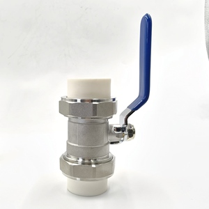 Robinet à bille manuel en laiton à double raccordement à chaud pour eau, grande capacité, marque <span class=keywords><strong>Siho</strong></span>, diamètre de tuyau max. 4 po, garantie 3 ans, connexion PPR - Product Image 4